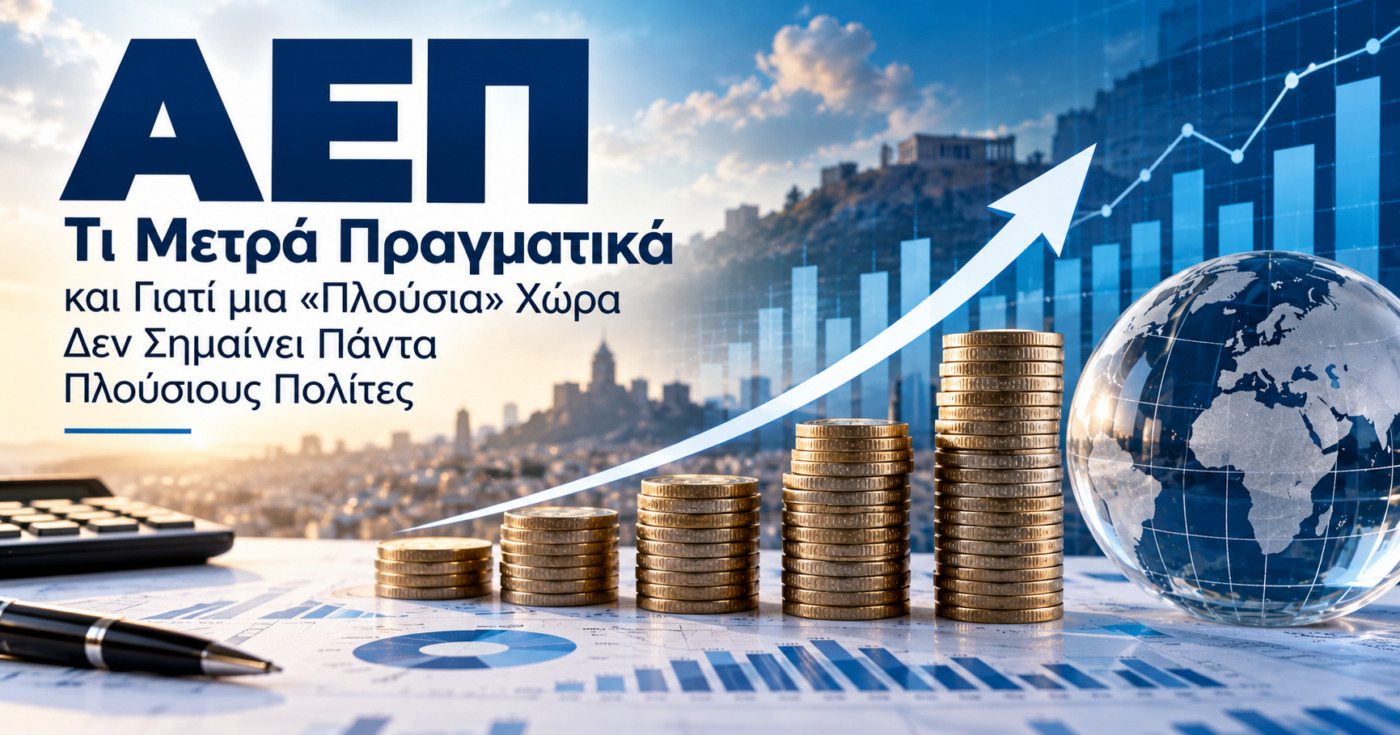 ΑΕΠ: Τι Μετρά Πραγματικά και Γιατί μια «Πλούσια» Χώρα Δεν Σημαίνει Πάντα Πλούσιους Πολίτες